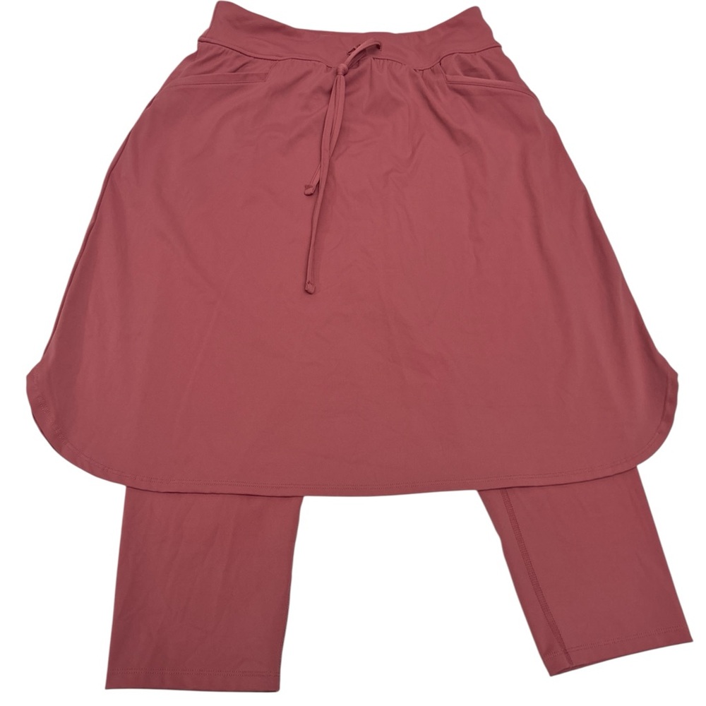 Elegant Mauve Skirt with Attached Leggings